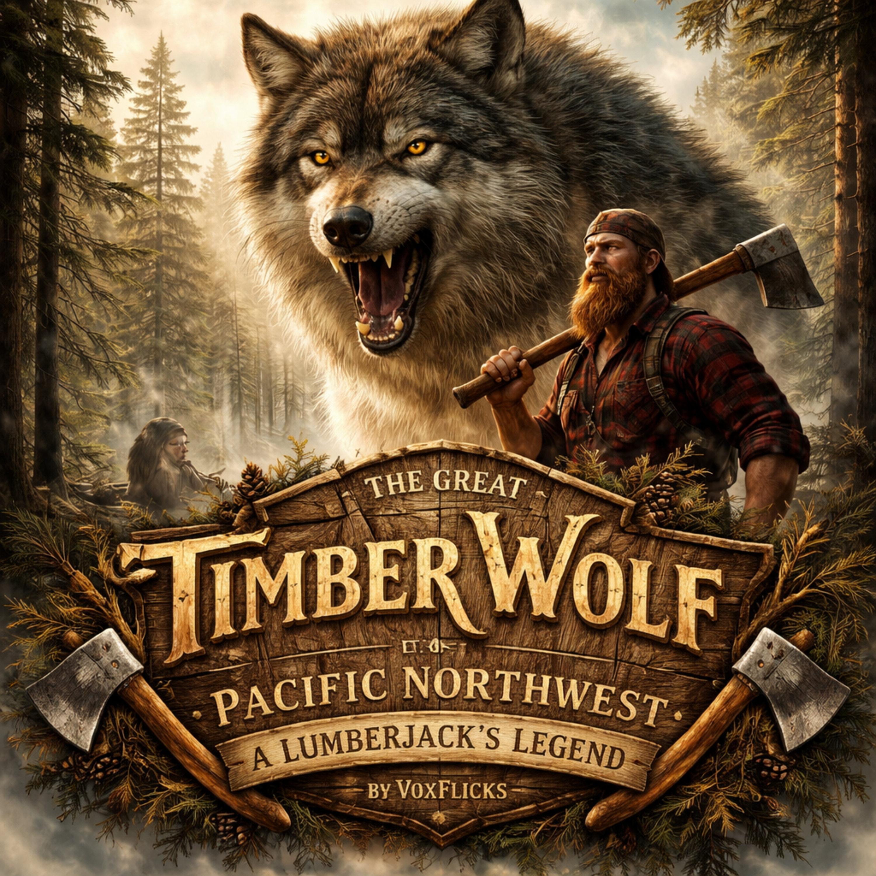 The Great Timber Wolf of the Pacific Northwest: A Lumberjack’s Legend