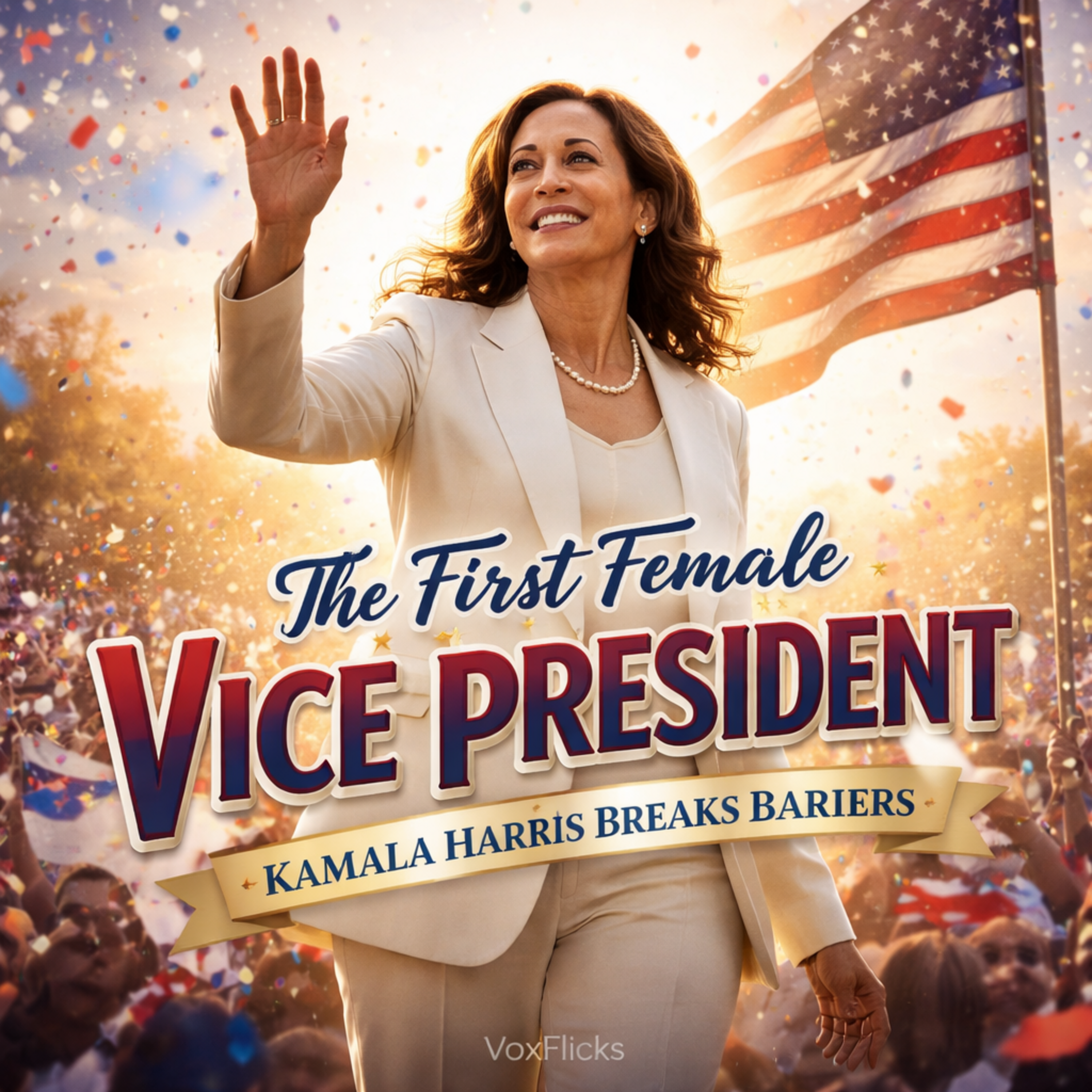 The First Female Vice President: Kamala Harris Breaks Barriers