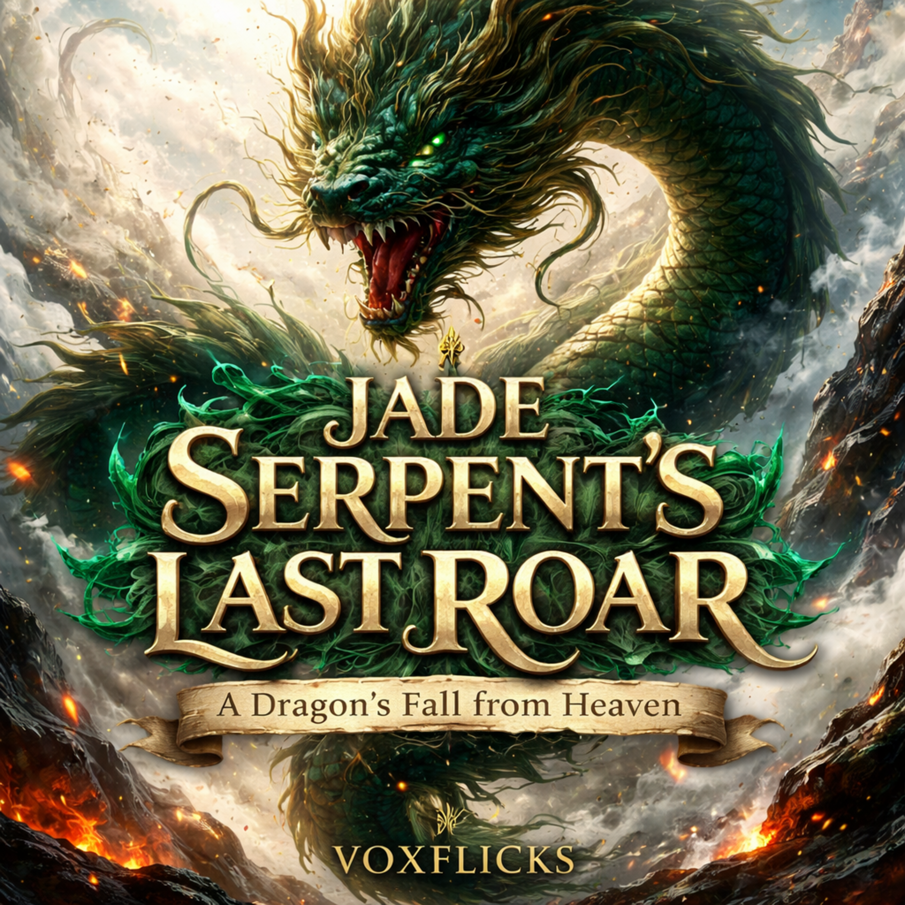 The Jade Serpent's Last Roar: A Dragon's Fall from Heaven