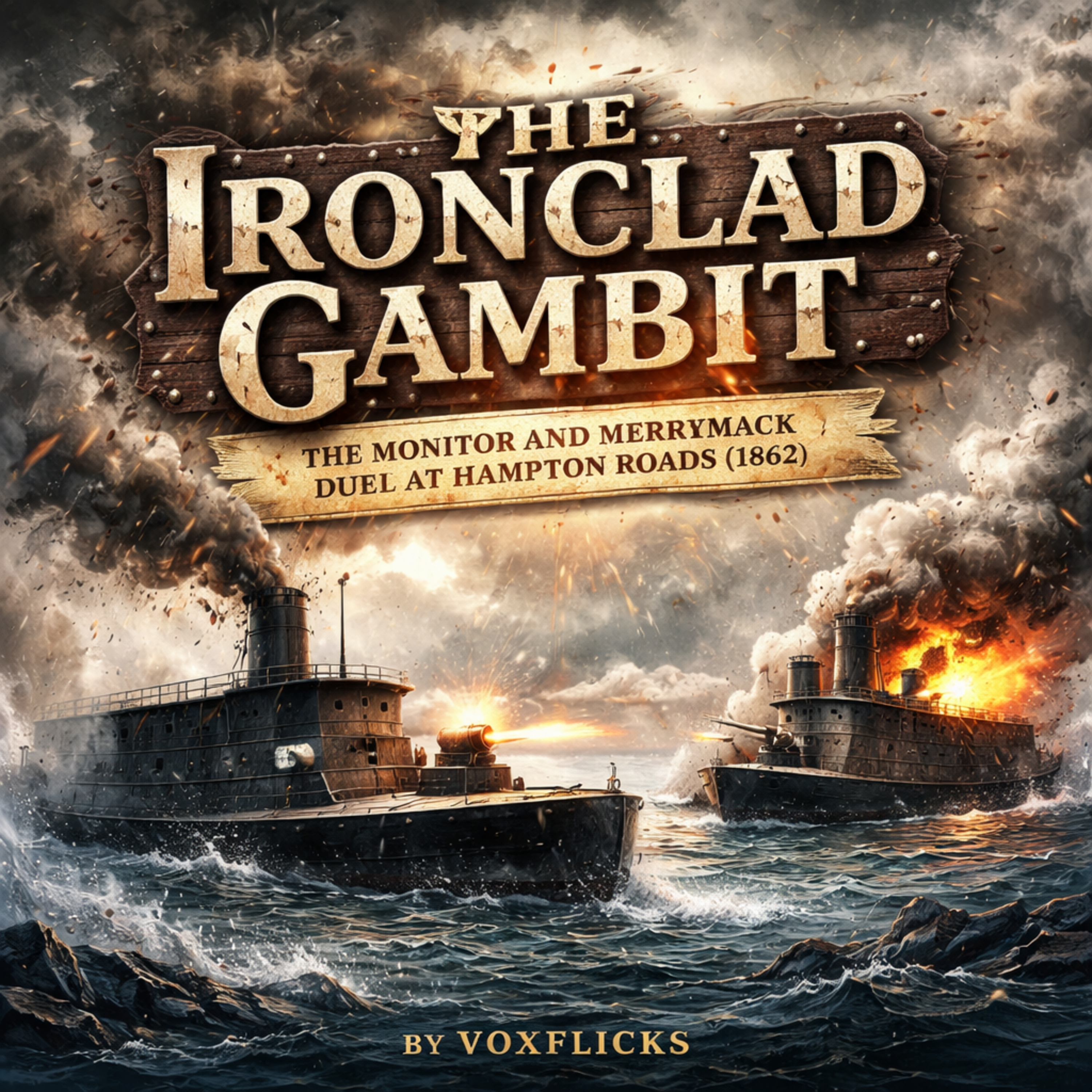 The Ironclad Gambit: The Monitor and Merrimack Duel at Hampton Roads (1862)