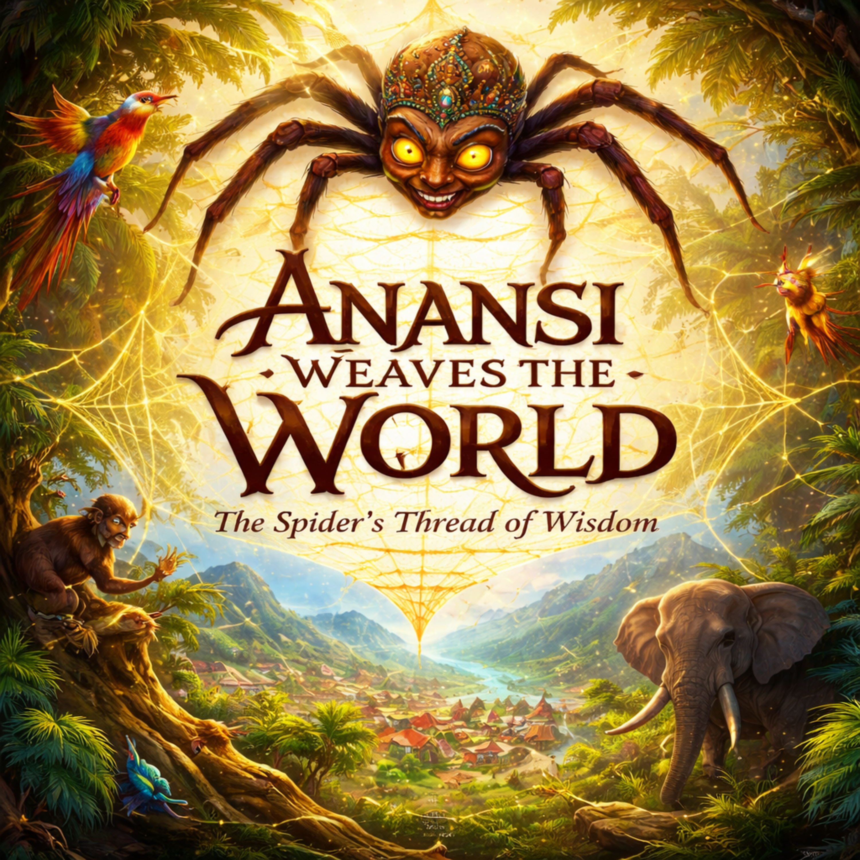 Anansi Weaves the World: The Spider’s Thread of Wisdom
