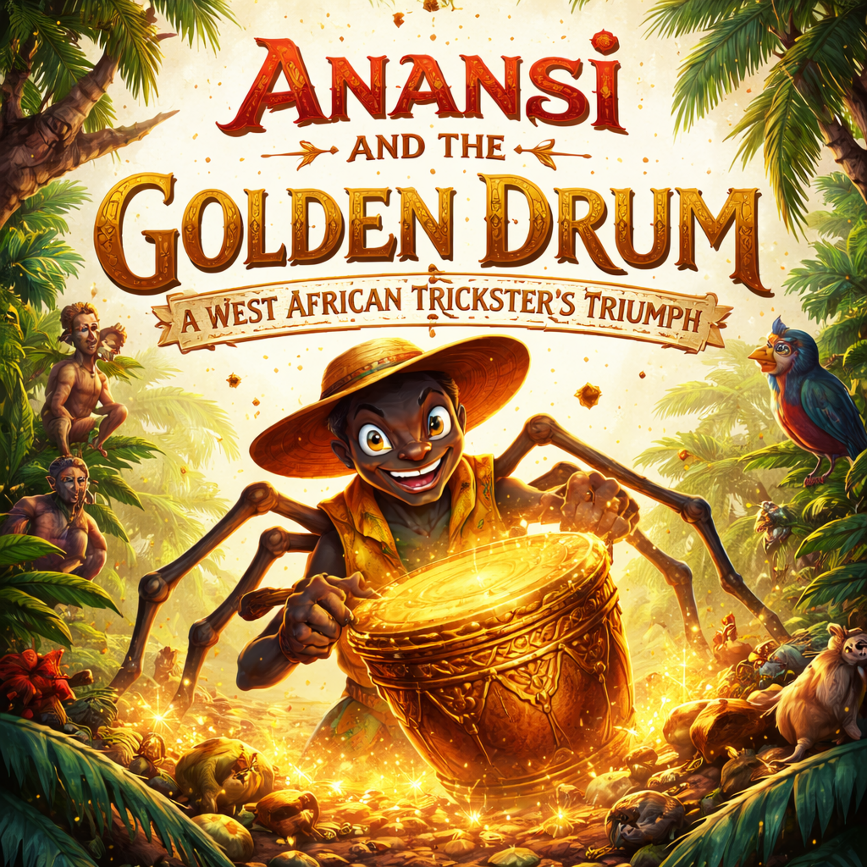 Anansi and the Golden Drum: A West African Trickster's Triumph